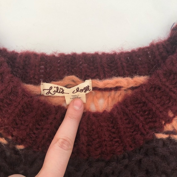 ANTHROPOLOGIE LILI’S CLOSET BLUSH STRIPED SWEATER - Picture 3 of 3